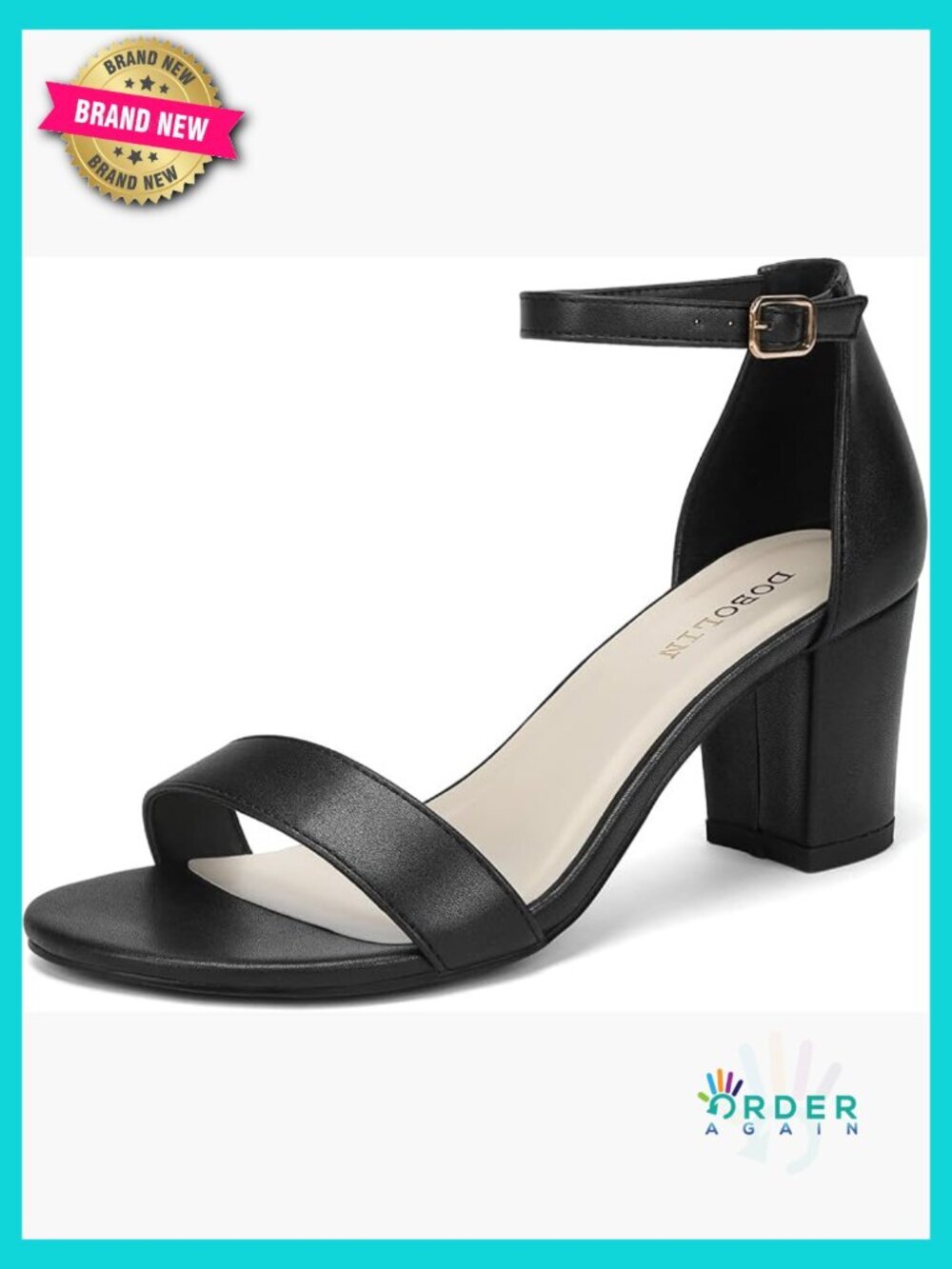 Heeled Sandals Open Toe Ankle Strap Chunky Heels Dress Shoes Wide Feet